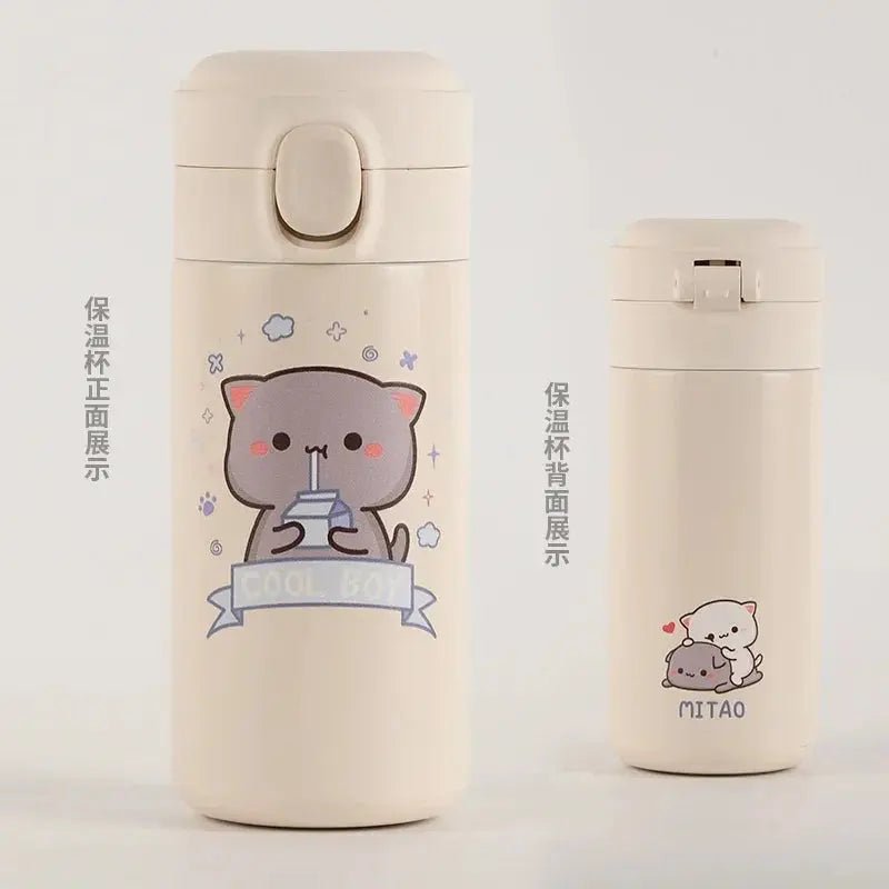 Cute Stainless steel Dudu and Bubu Peach and Goma Bottles and Cups - DuduBubuShop.com