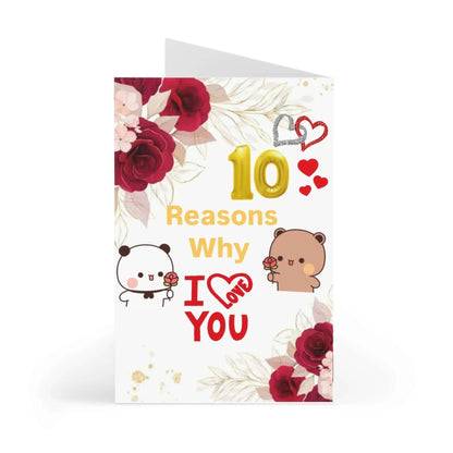 Dudu and Bubu 10 reasons why i love you card - DuduBubuShop.com