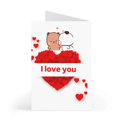 Dudu and bubu I love you card - DuduBubuShop.com