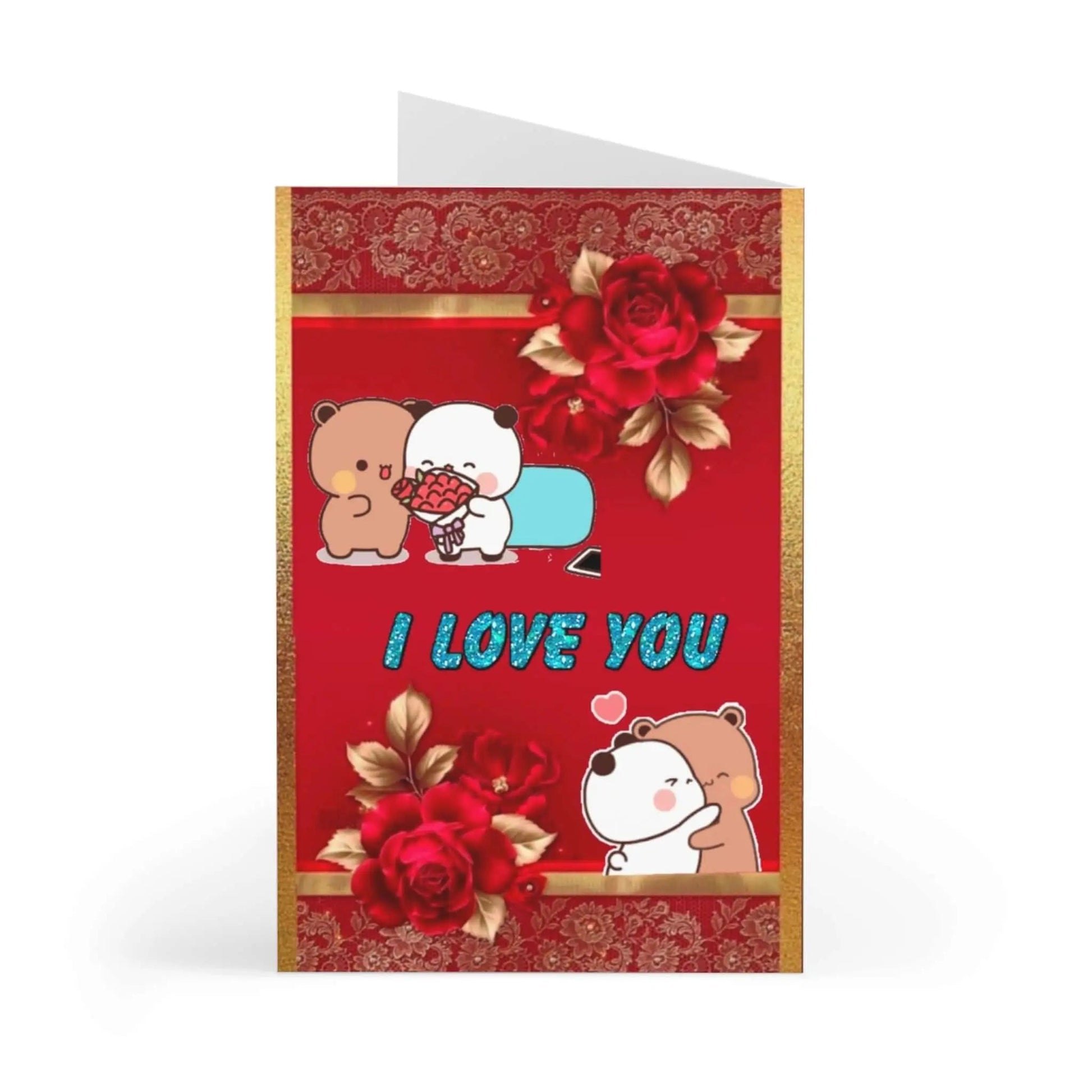 Dudu and bubu I love you card - DuduBubuShop.com