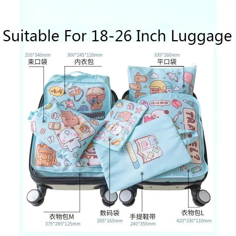 Dudu & Bubu Travel Storage Bag 7 Piece Set - DuduBubuShop.com