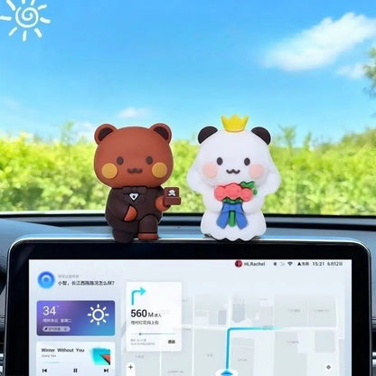 Hot Bubu and Dudu Panda Bear Figure Doll Wedding Figurine Kawaii Action Toy Collection Ornaments for Fans Girls Children Gift - DuduBubuShop.com