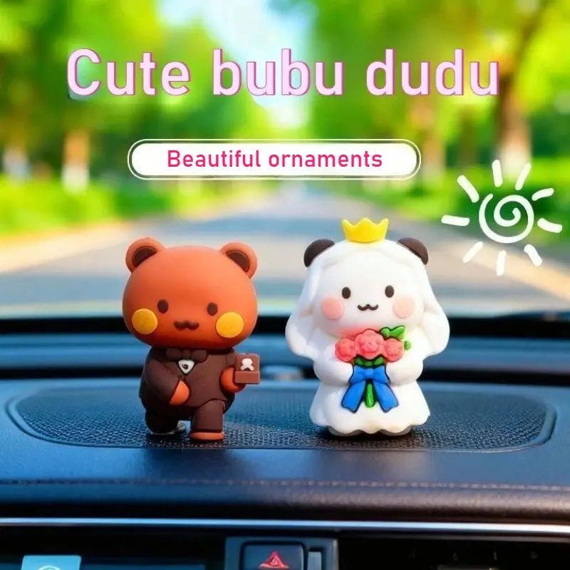 Hot Bubu and Dudu Panda Bear Figure Doll Wedding Figurine Kawaii Action Toy Collection Ornaments for Fans Girls Children Gift - DuduBubuShop.com