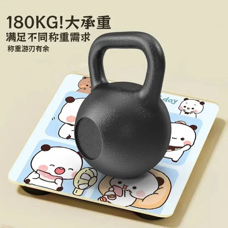 Household Digital Scale Panda Bubu And Yier Digital Scale Cute Bubu And Dudu Cartoon Weighing Scale Rechargeable Smart Display - DuduBubuShop.com