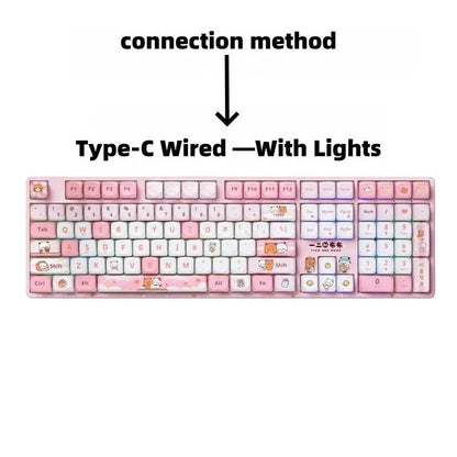 Official Original Panda Bubu And Dudu Keyboard And Mouse - Panda Bubu And Yier Cartoon Keyboard Mouse ,Cute Festival Gift - DuduBubuShop.com