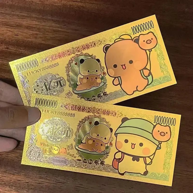 Panda Bubu And Yier Commemorative Coin Cartoon Panda Bubu And Dudu Collect Commemorative Coins Valentine'S Day Gift Couple Gift - DuduBubuShop.com