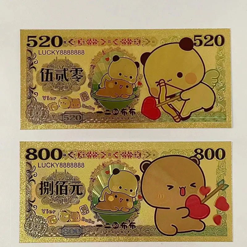 Panda Bubu And Yier Commemorative Coin Cartoon Panda Bubu And Dudu Collect Commemorative Coins Valentine'S Day Gift Couple Gift - DuduBubuShop.com