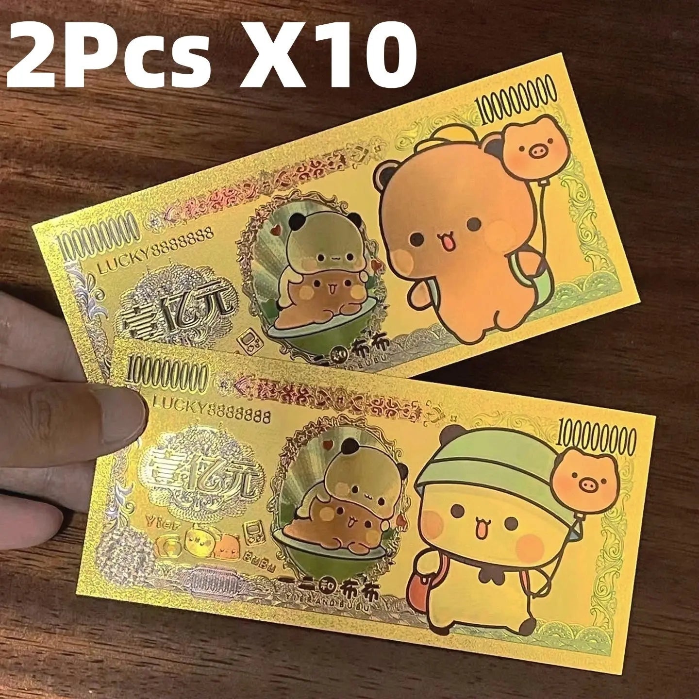 Panda Bubu And Yier Commemorative Coin Cartoon Panda Bubu And Dudu Collect Commemorative Coins Valentine'S Day Gift Couple Gift - DuduBubuShop.com