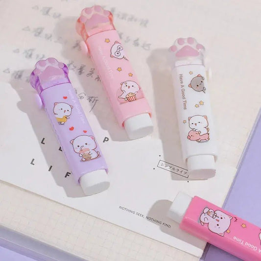 Peach Cat Eraser – Cute and Handy - DuduBubuShop.com