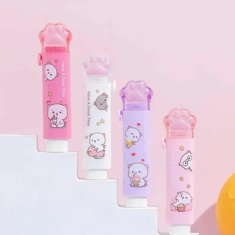 Peach Cat Eraser – Cute and Handy - DuduBubuShop.com
