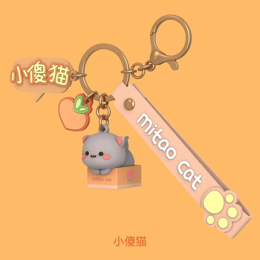 Peach & Goma Cat Keychains - DuduBubuShop.com