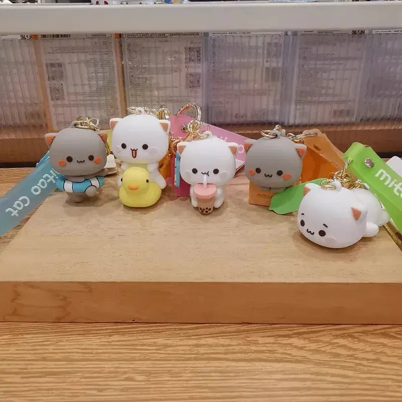 Peach & Goma Cat Keychains - DuduBubuShop.com